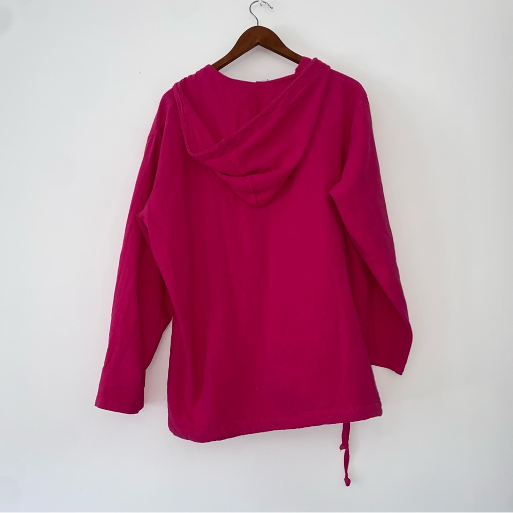 SoftSurroundings Hot Pink Poncho Sweater Cotton Lightweight XL - Picture 6 of 6